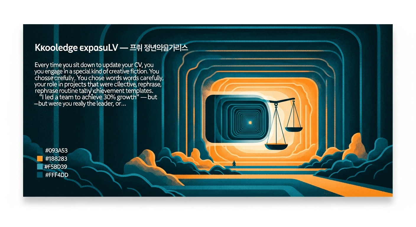 السيرة الذاتية تكذب — وأنت تعرف ذلك